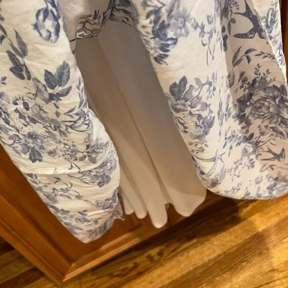 Francesca's Blue Floral Tiered Maxi Dress - Women - Picture 4 of 5